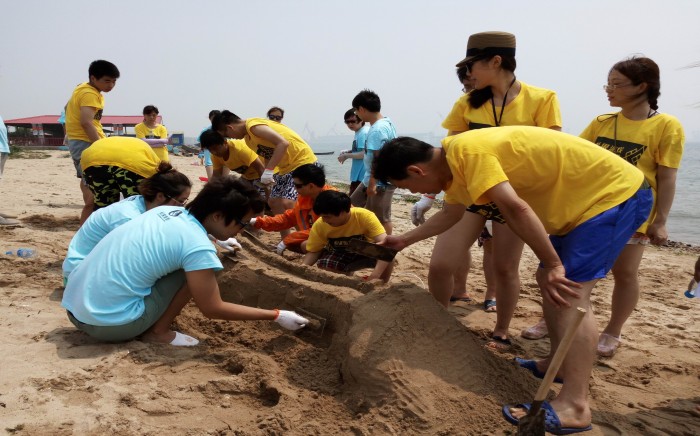 东戴河拓展训练，东戴河拓展培训，东戴河团建二日游，东戴河海边沙滩拓展团建活动